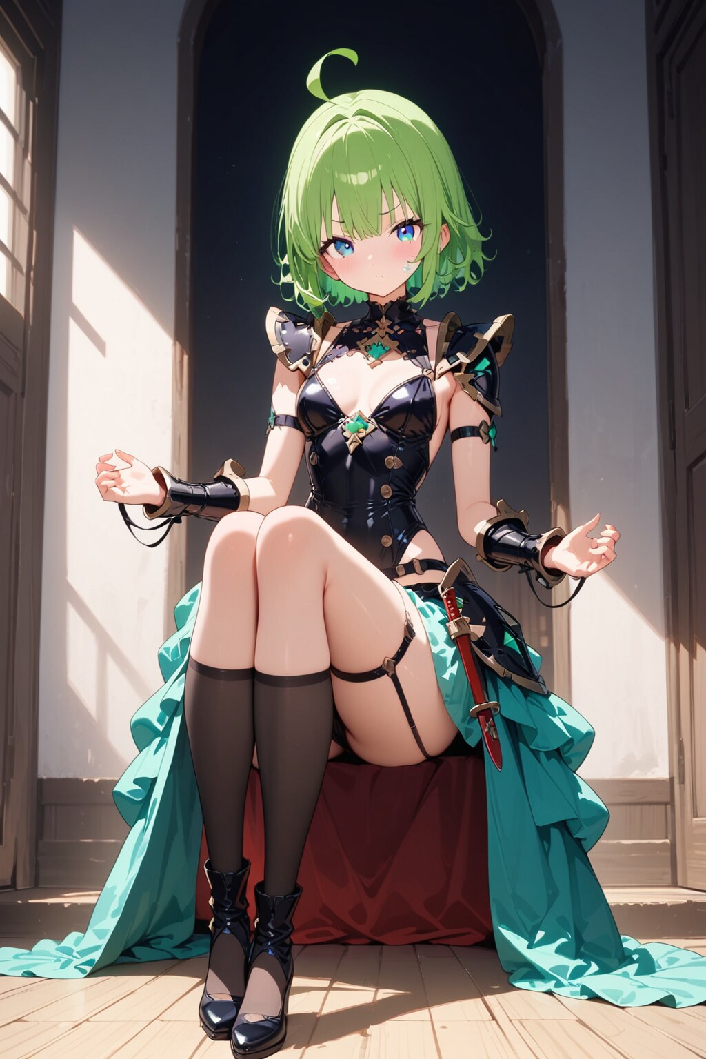#HALO モデル【オリジナルキャラの美女騎士画像】Ver.