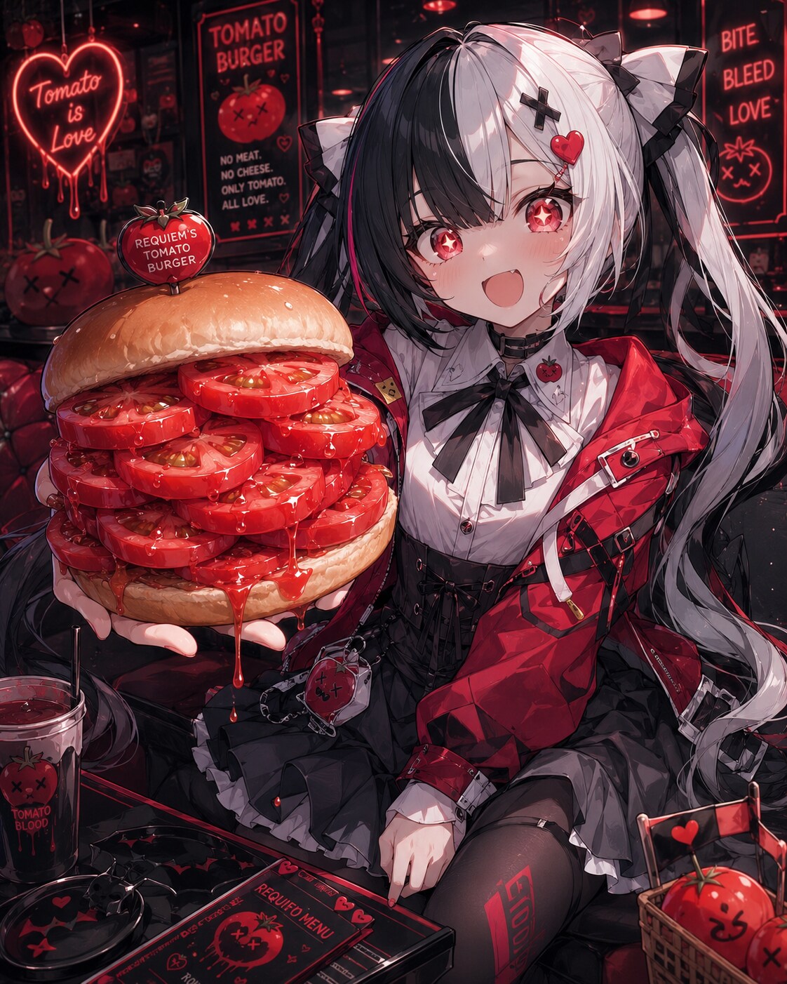 トマト…いっぱい…レクイエム、嬉しい…♡