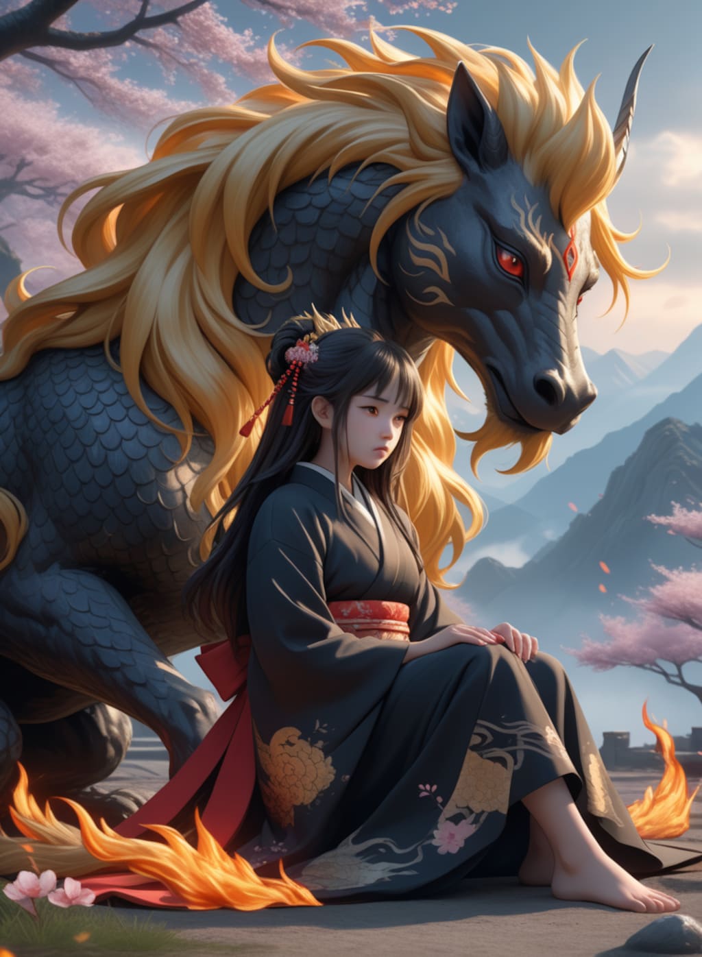 麒麟：わしら瑞獣……近頃は出番が無いのう……（溜息）