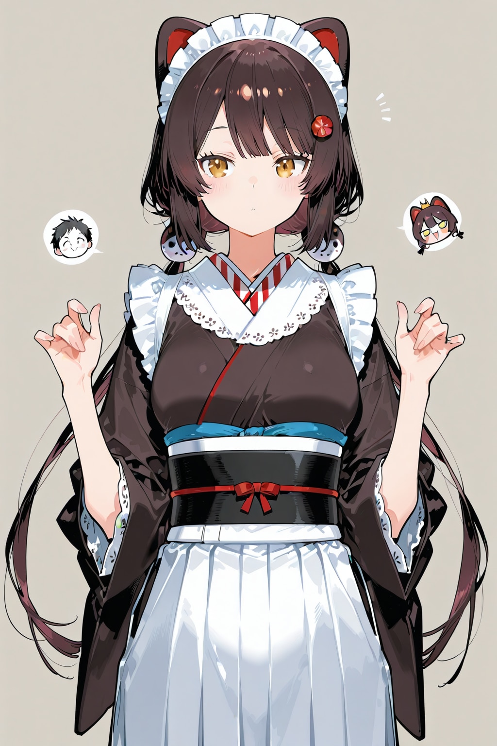 猫耳和装メイドさん | の人気AIイラスト・グラビア