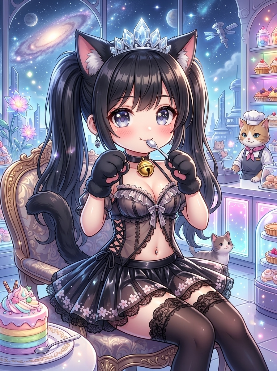 黒ツイにゃん