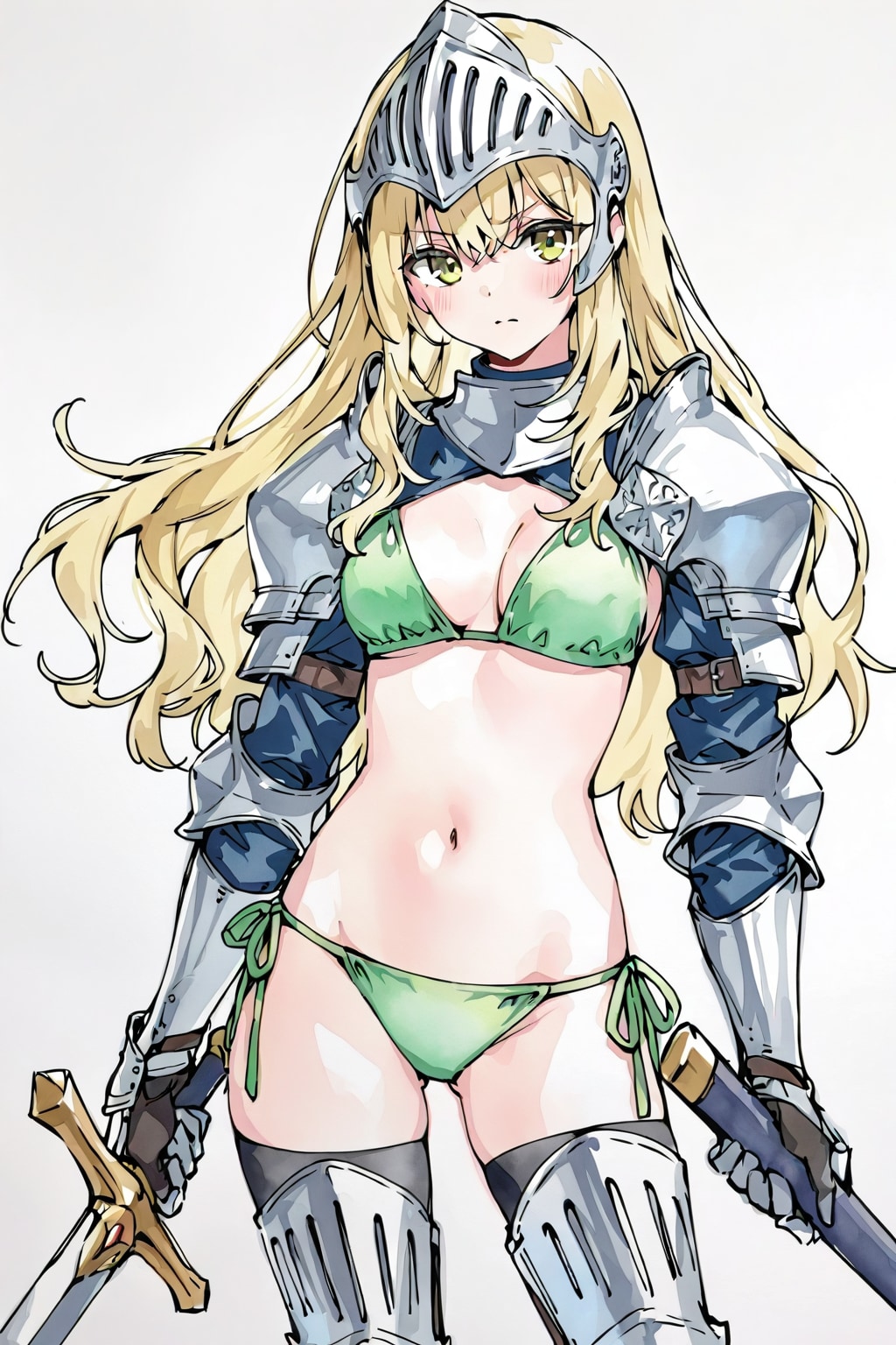 緑色ビキニ騎士ちゃん