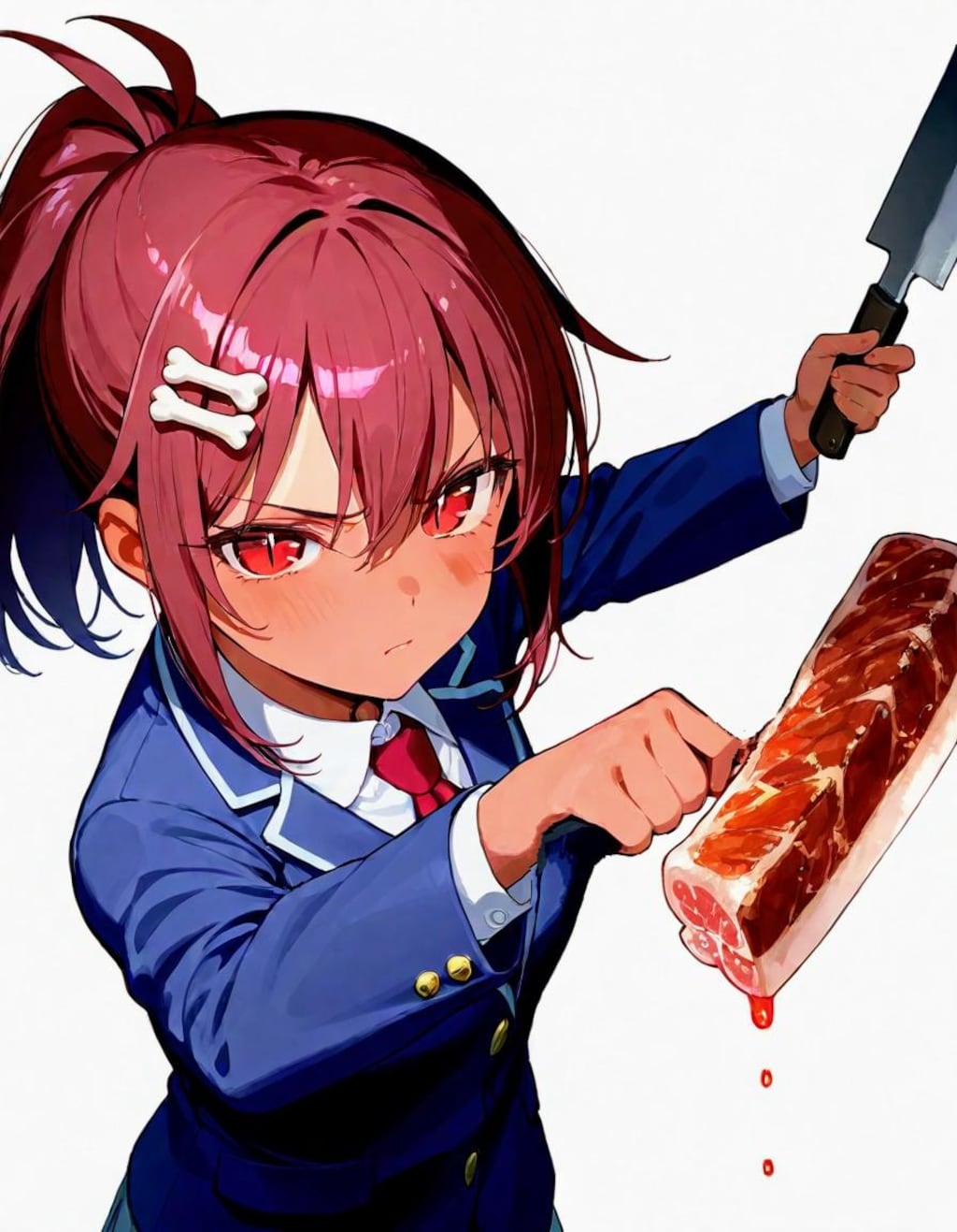 お肉🍖VSおにくちゃん🍖in家庭科