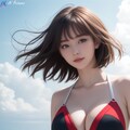 ブラック＆レッド AI Pictures 412 3枚目