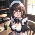 オシャレメガネなメイドさん 2枚目