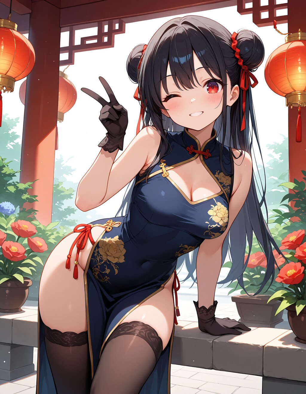 リナちゃん三色チャイナドレス