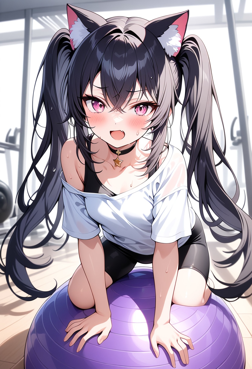 うちの子たちとエクササイズ | の人気AIイラスト・グラビア