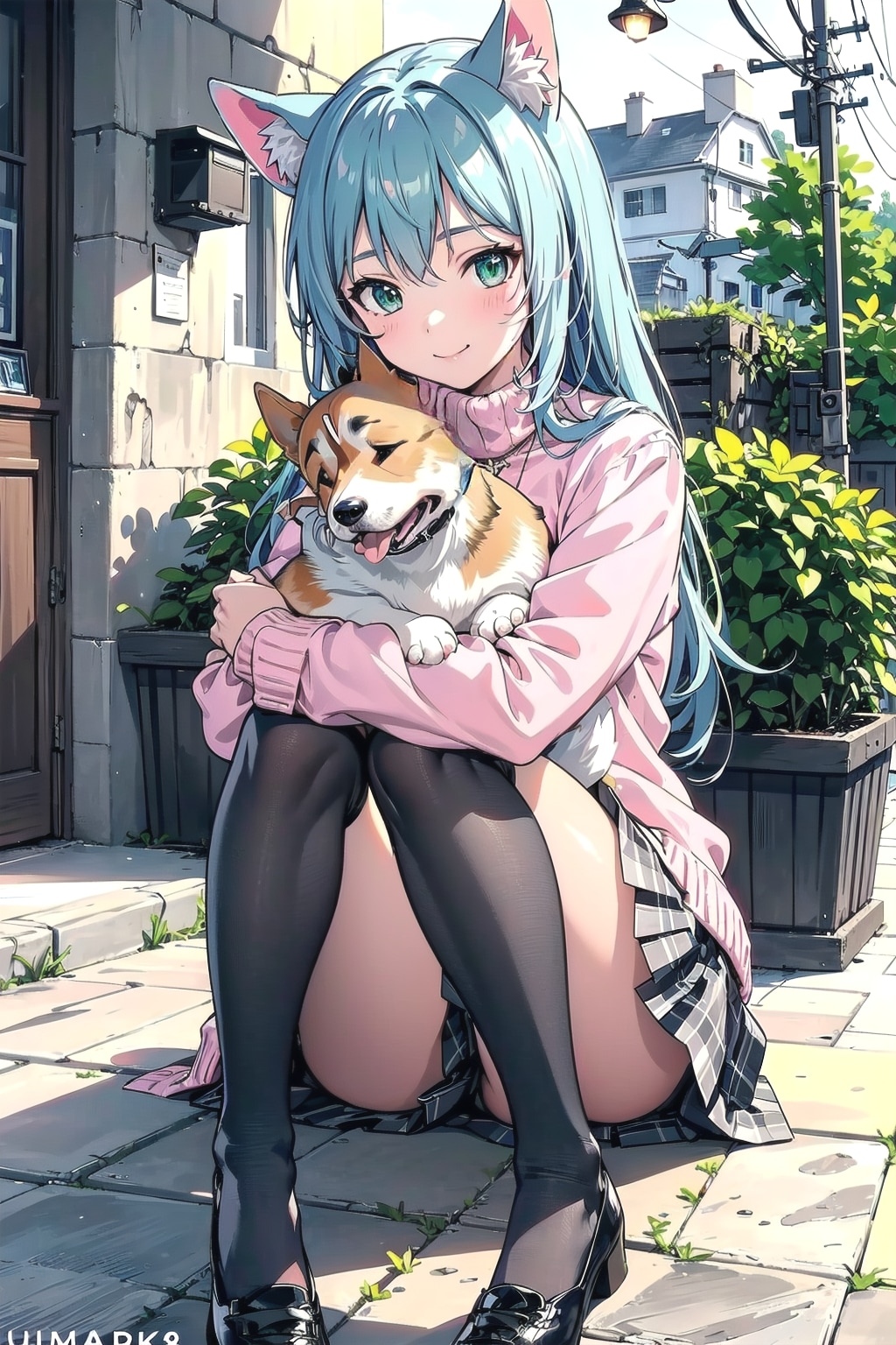 コーギーちゃんもいますよ🐱✨🐶