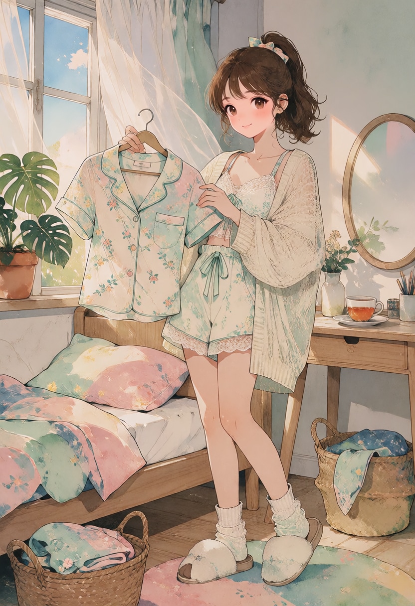 夏の部屋着 | の人気AIイラスト・グラビア