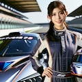 美女レーシングドライバー 2枚目