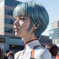 綾波レイ風な彼女 2枚目