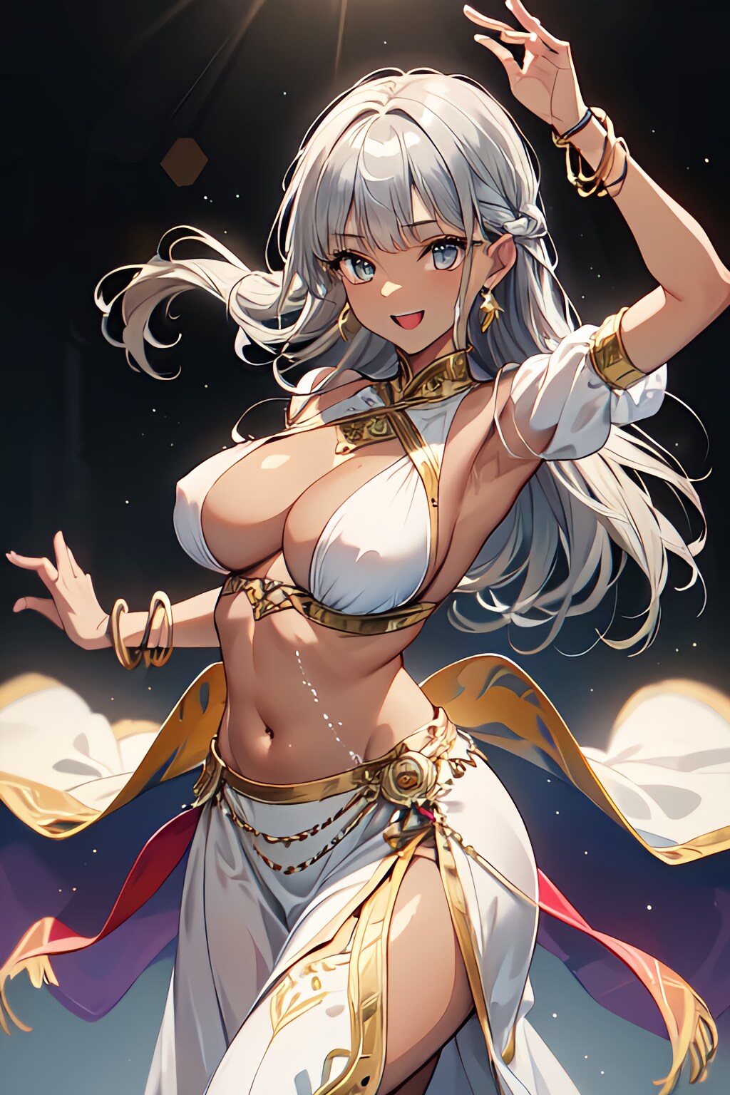 ベリーダンス銀髪ちゃん
