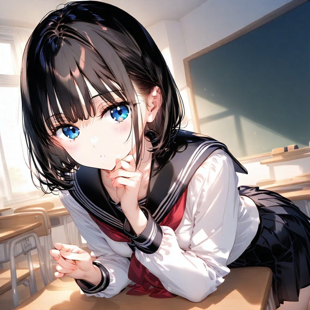 2人きりの放課後 | の人気AIイラスト・グラビア