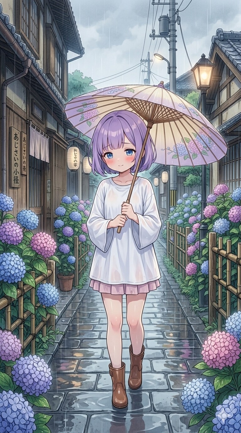 炭酸少女〜グレープソーダ💜梅雨入り〜