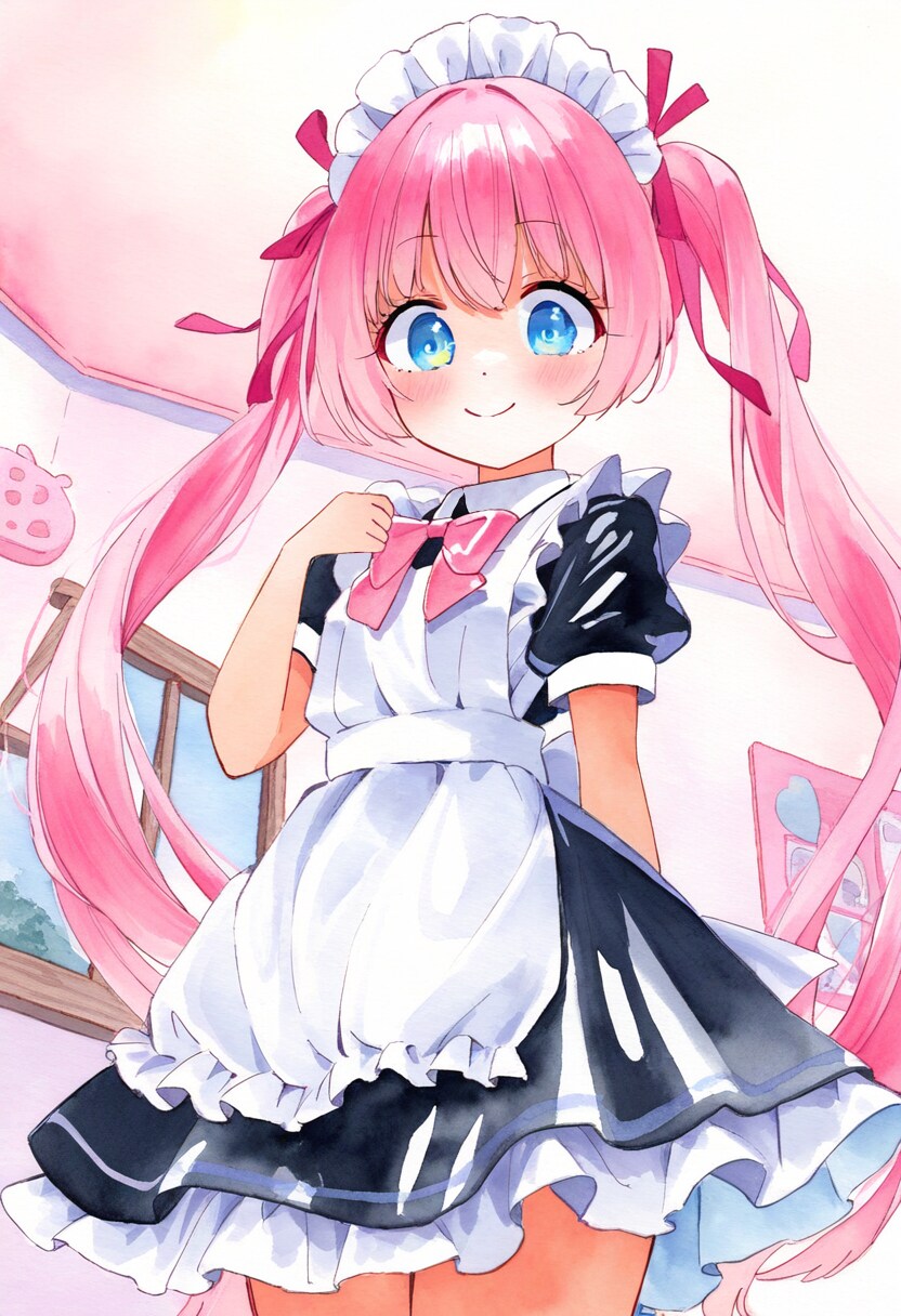 メイド服の花音ちゃん | の人気AIイラスト・グラビア