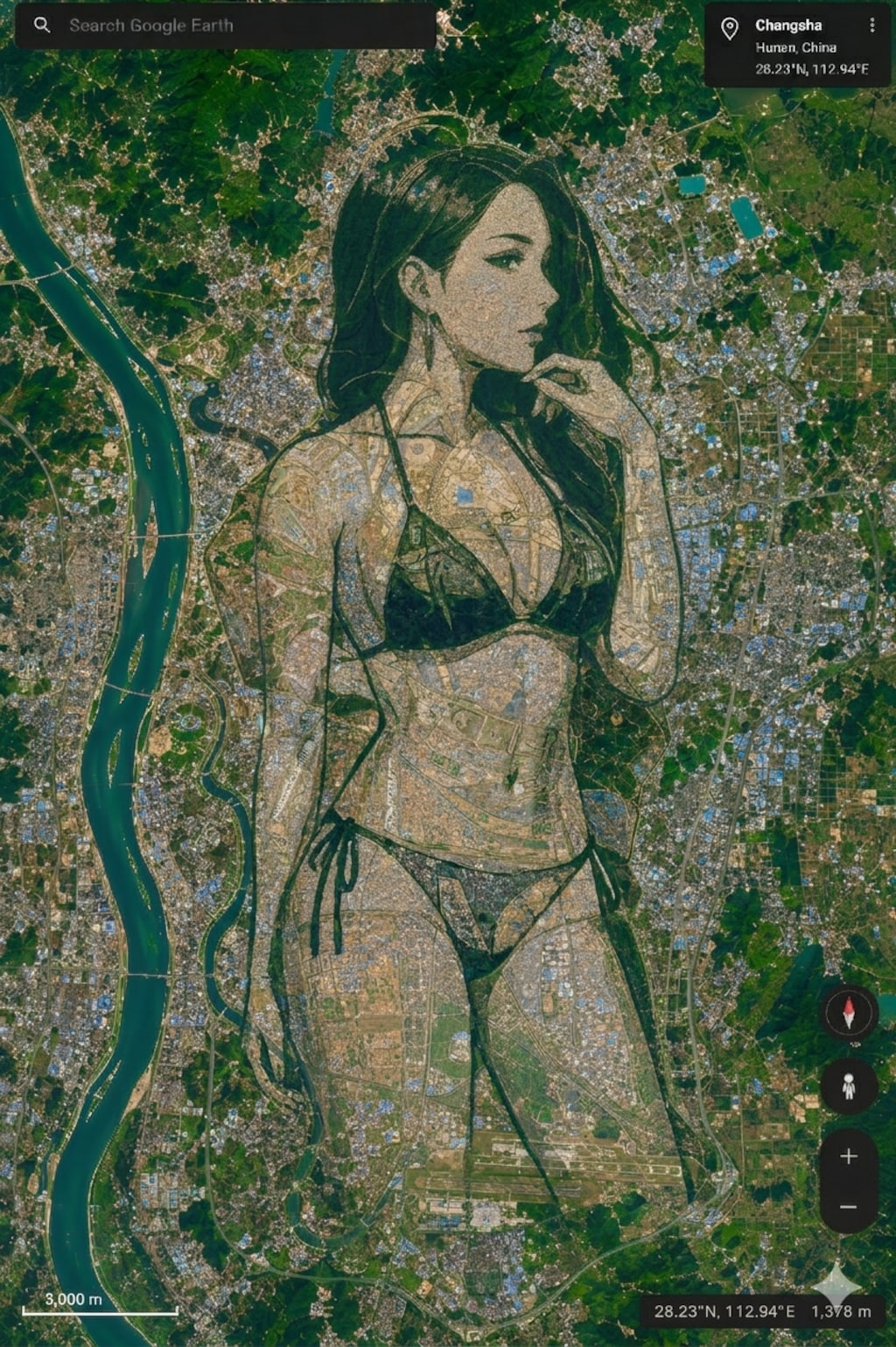 自然の地上絵