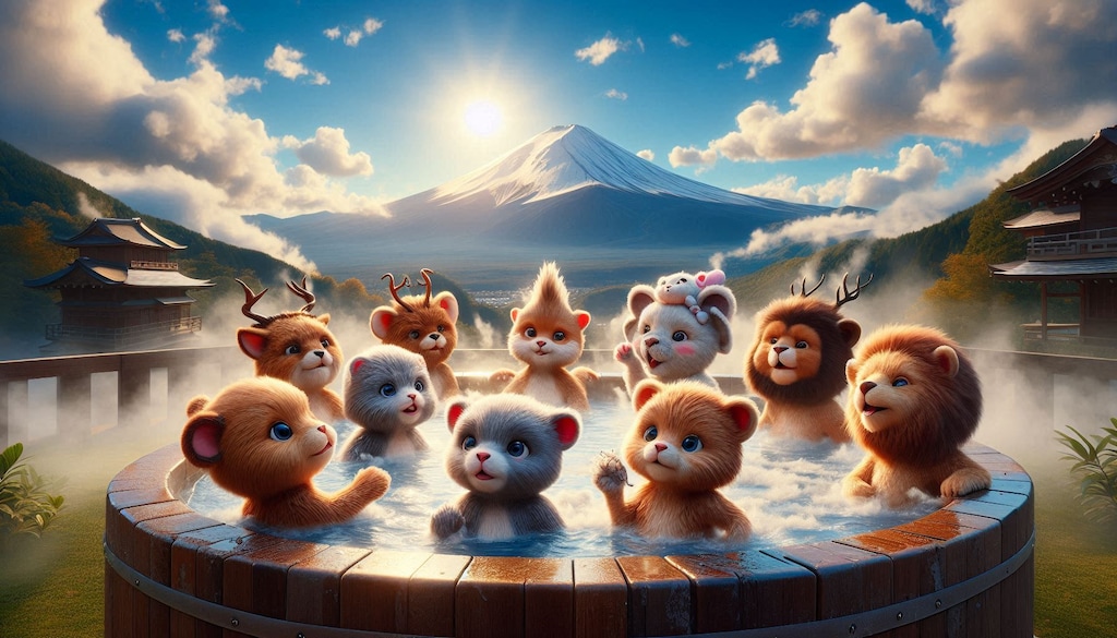 １アニマル温泉旅行