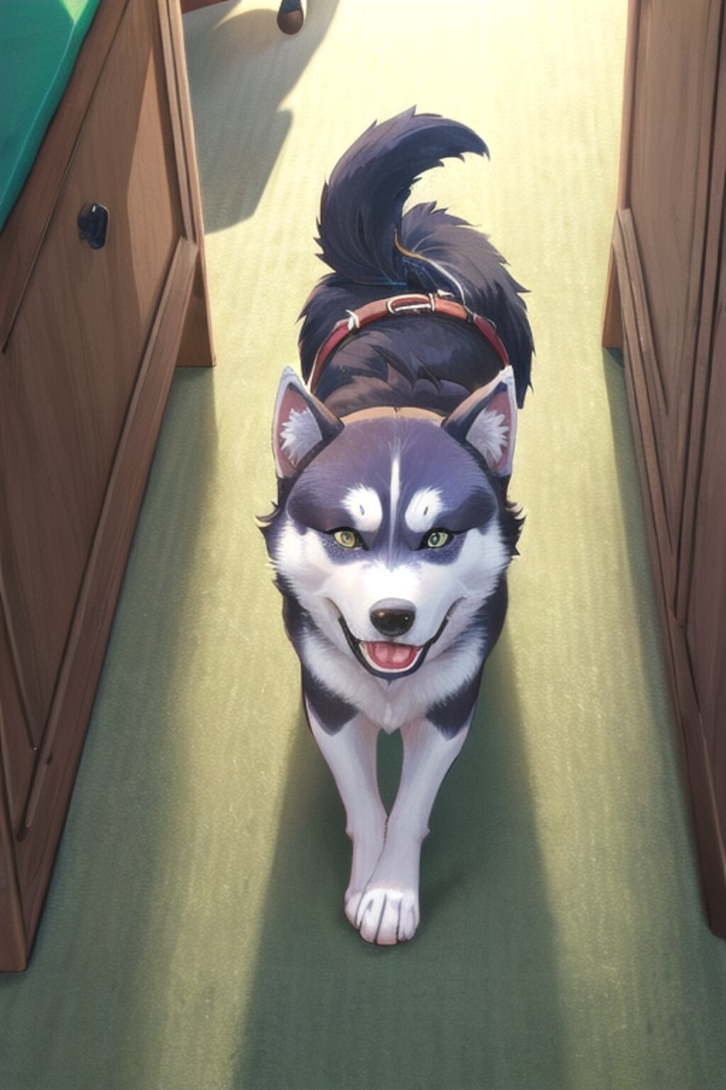 【動物】凛々しい顔で、おかえりなさいませ（笑）