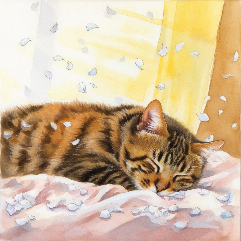 主のベットで独り眠る