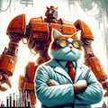 アクリルSF、萌え袖研究服を着たマッドサイエンティスト猫 2枚目