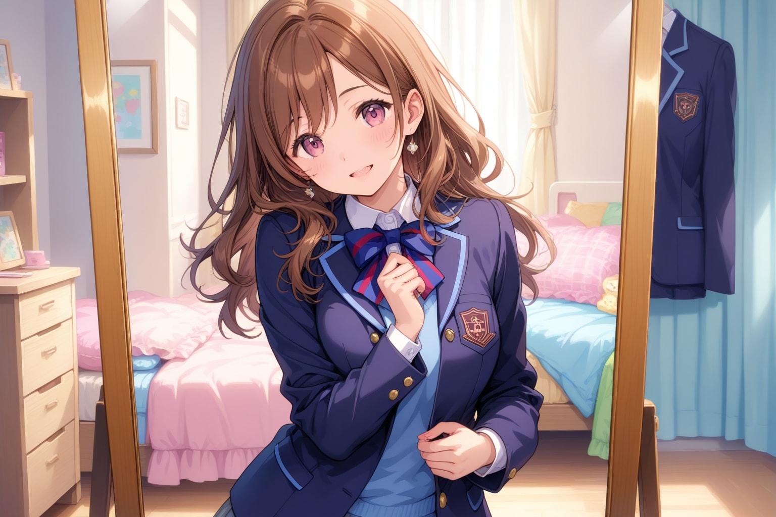 ブレザー制服 | の人気AIイラスト・グラビア
