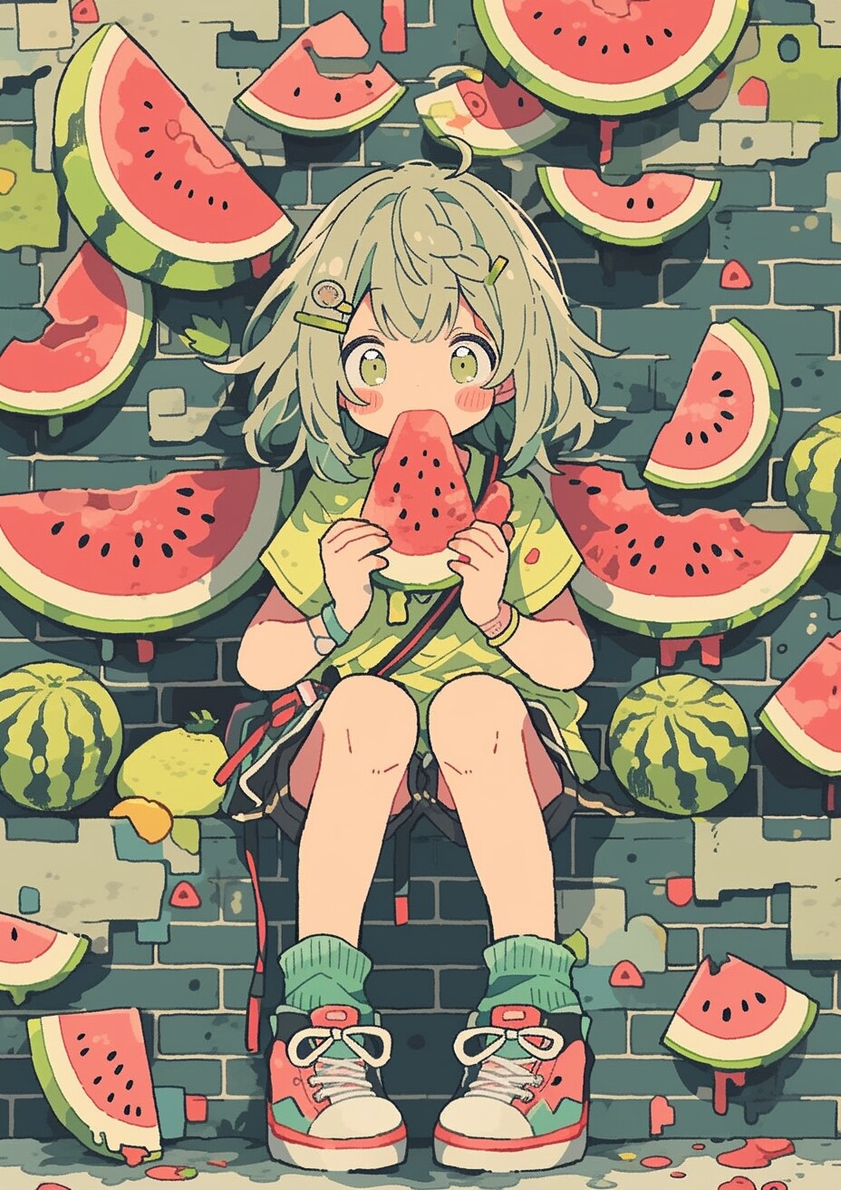 スイカは可愛い🍉
