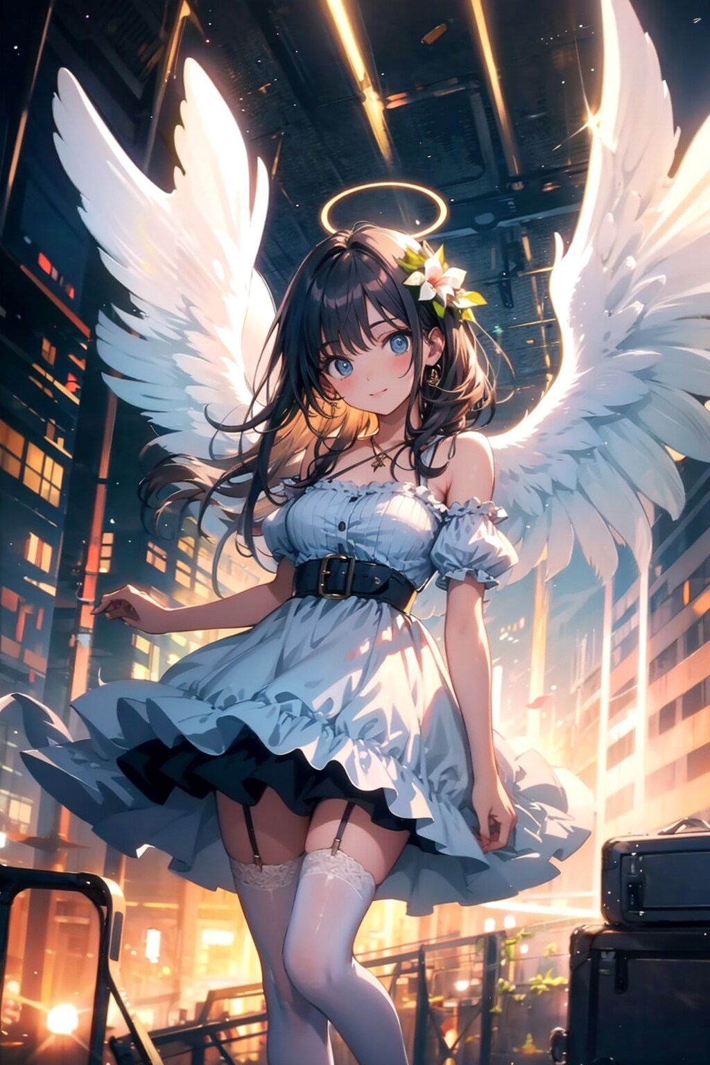 街を見守っている天使