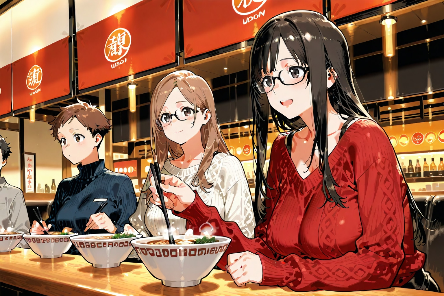 そんな事よりおうどん食べましょ？ | の人気AIイラスト・グラビア