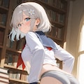 お着替え図書委員長 02 2枚目