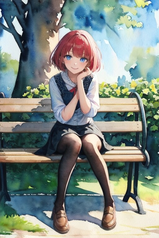 水彩花売り | の人気AIイラスト・グラビア