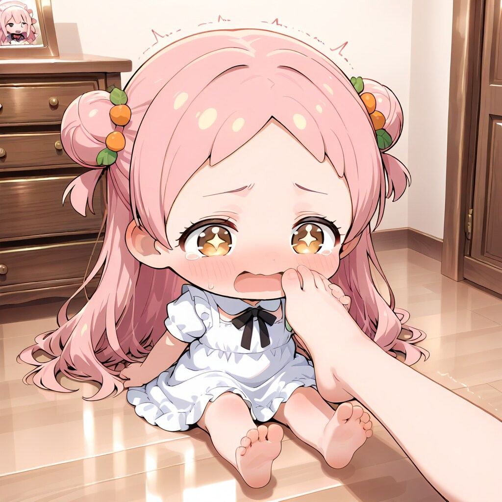 ちちぷい！足の小指をタンスの角にぶつけて涙目になっている女の子を生成して！(詠唱) | の人気AIイラスト・グラビア