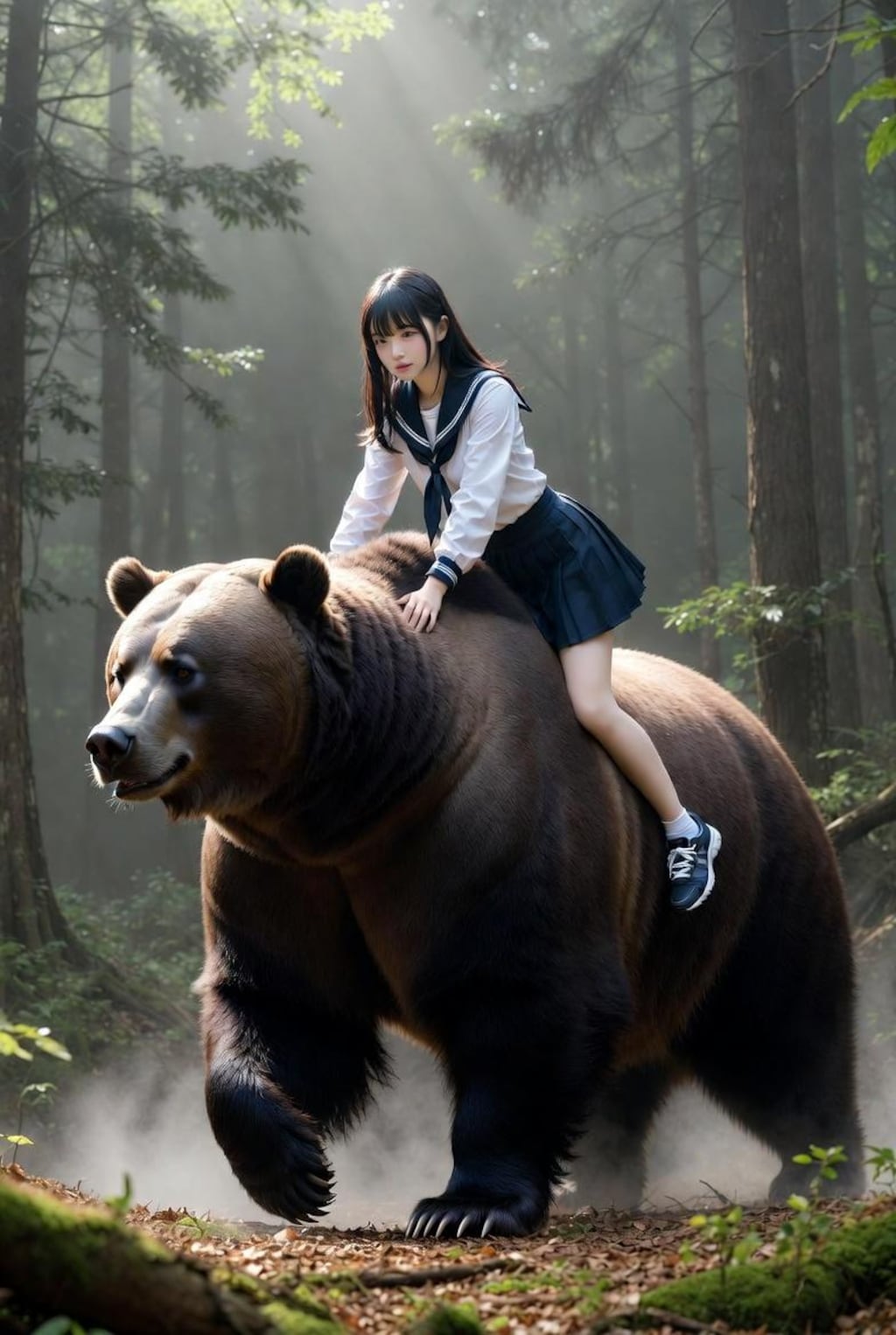 ある日森の中熊さんに出会って①と②