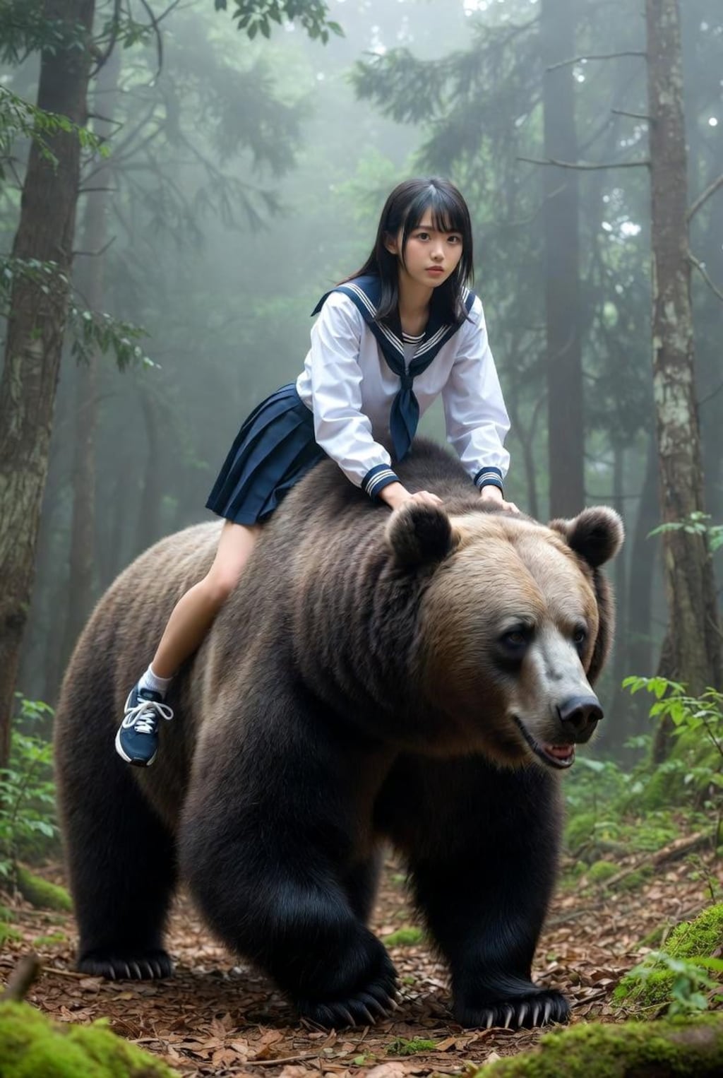 ある日森の中熊さんに出会って①と②