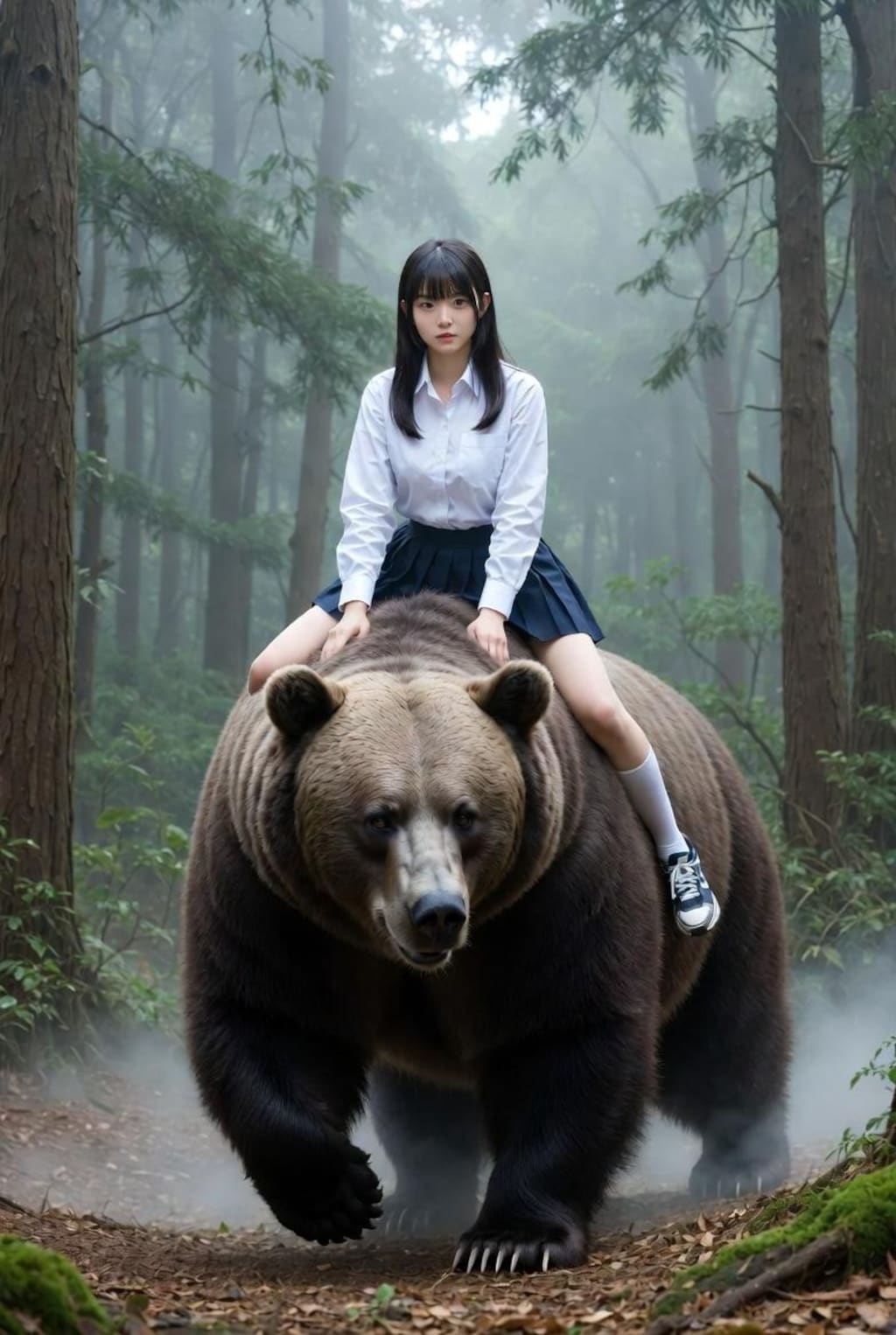 ある日森の中熊さんに出会って①と②