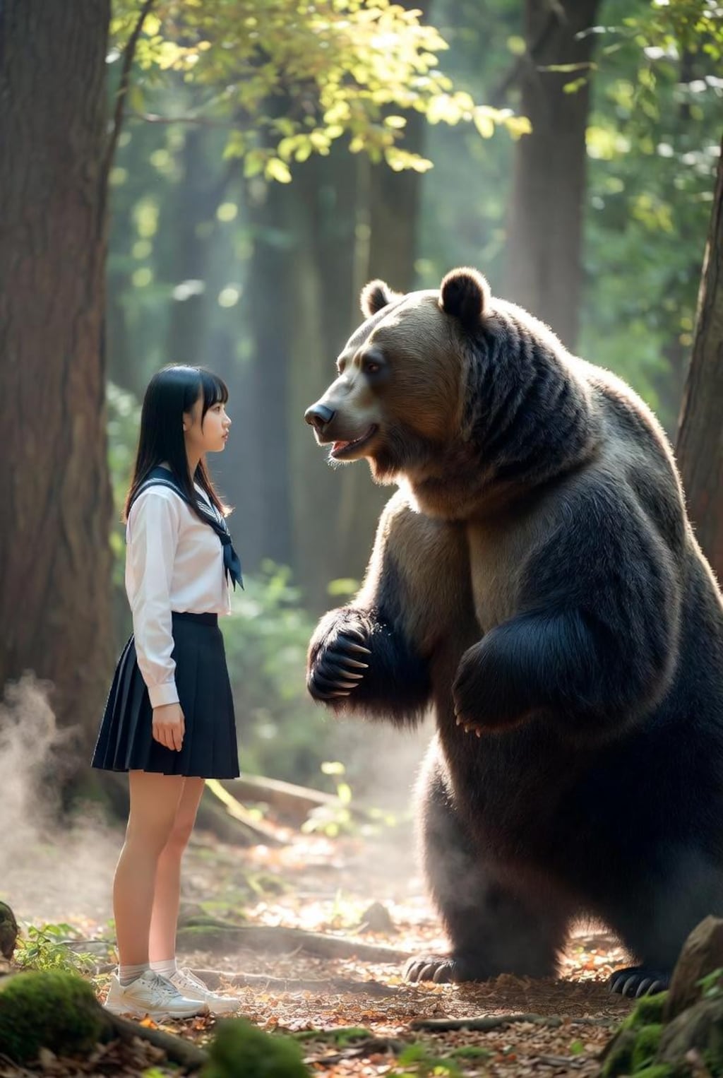 ある日森の中熊さんに出会って①と②