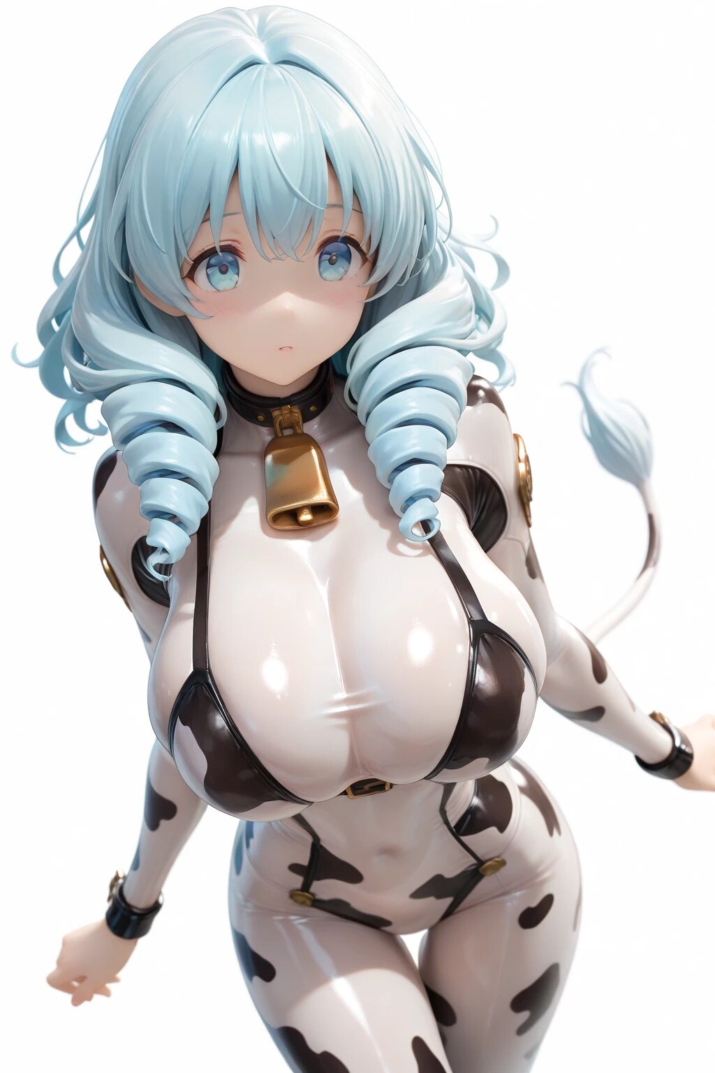 昨日助けてもらった牛フィギュア