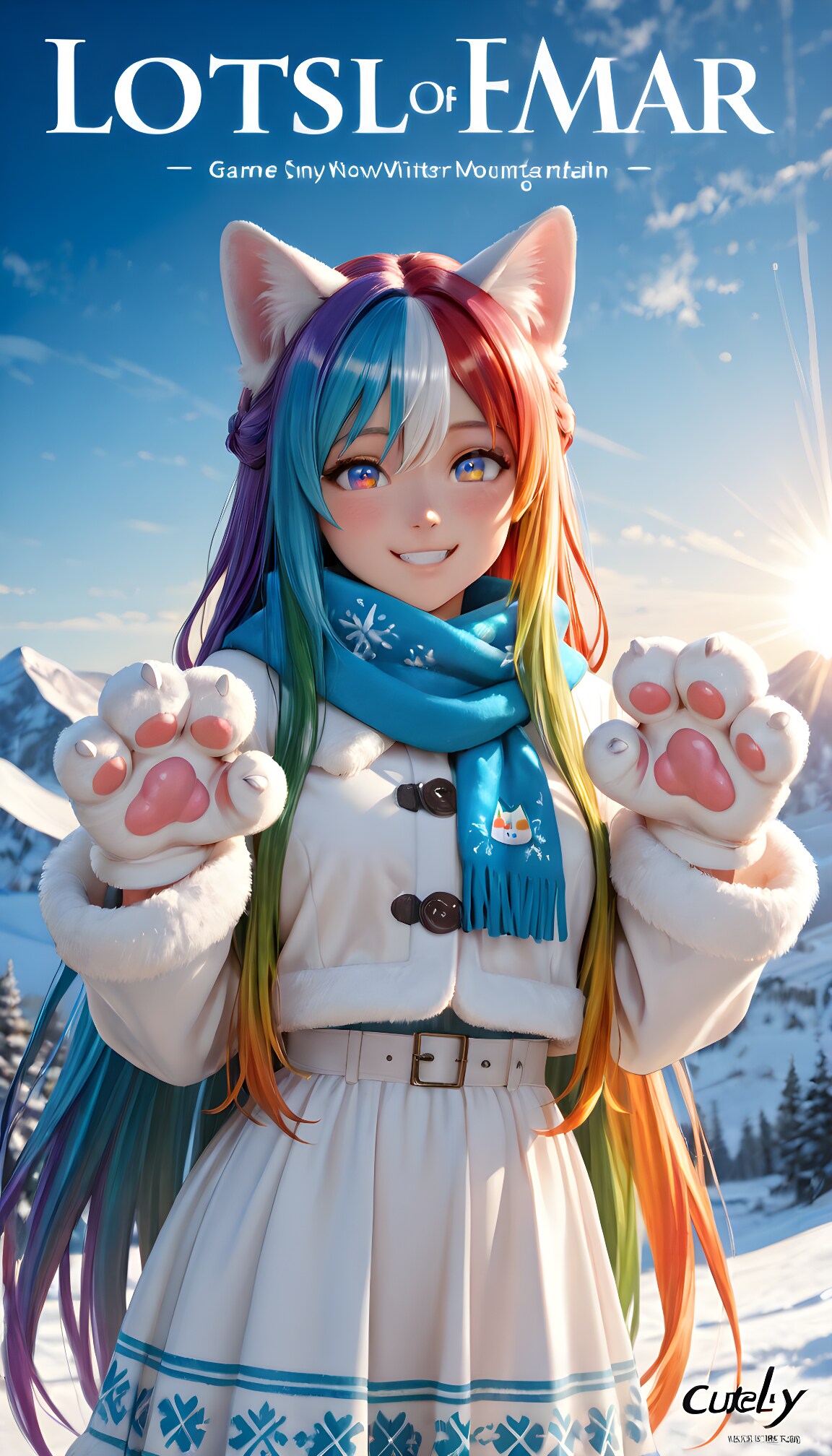 【表紙(*´ω`*)】季刊　ねこみみ（冬号） | の人気AIイラスト・グラビア