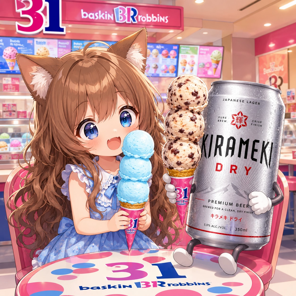 31の不人気アイスを食べる小さな女の子 | の人気AIイラスト・グラビア