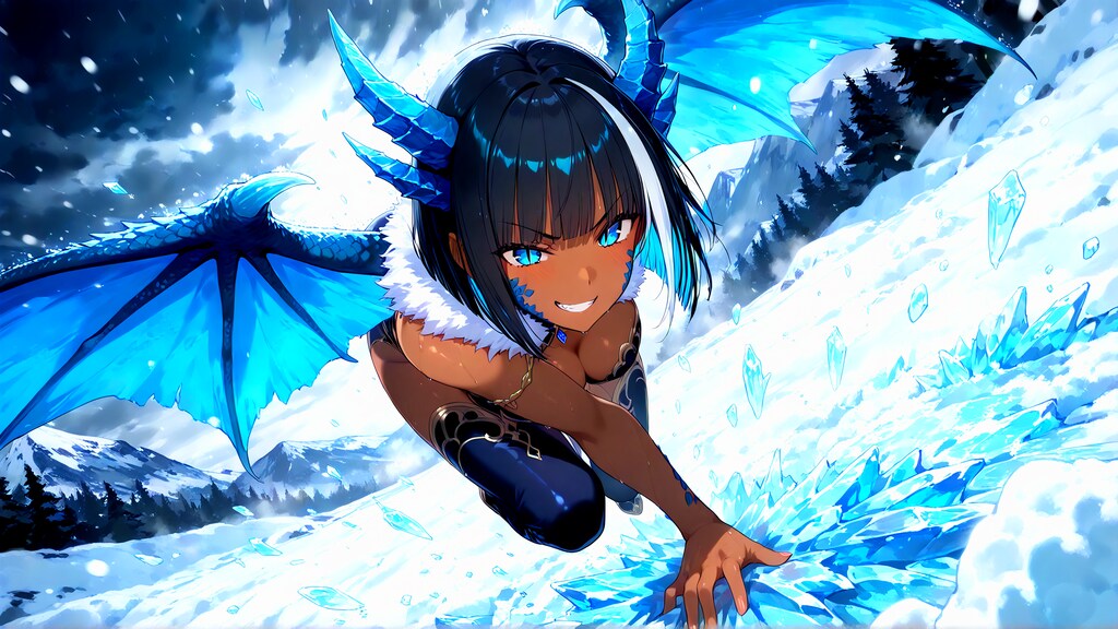 うちの子氷原の竜人