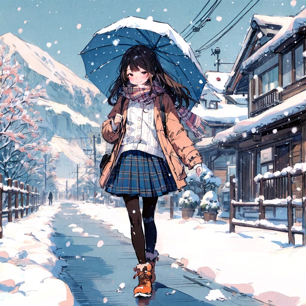 雪と少女43