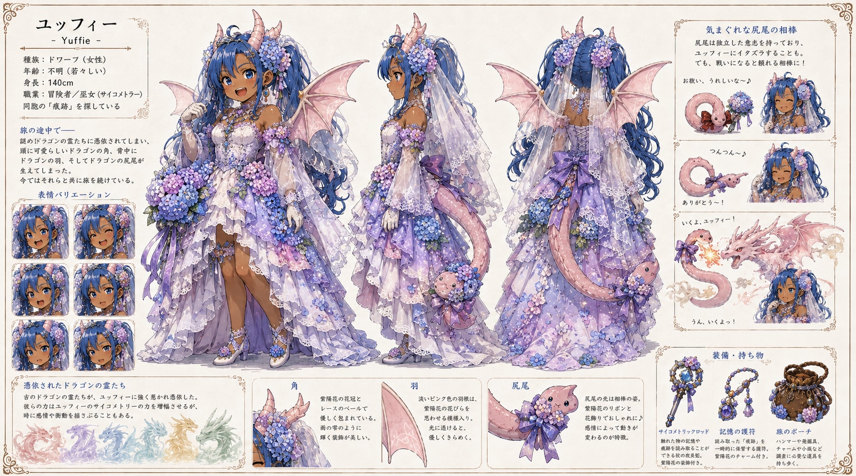 紫陽花ドレス