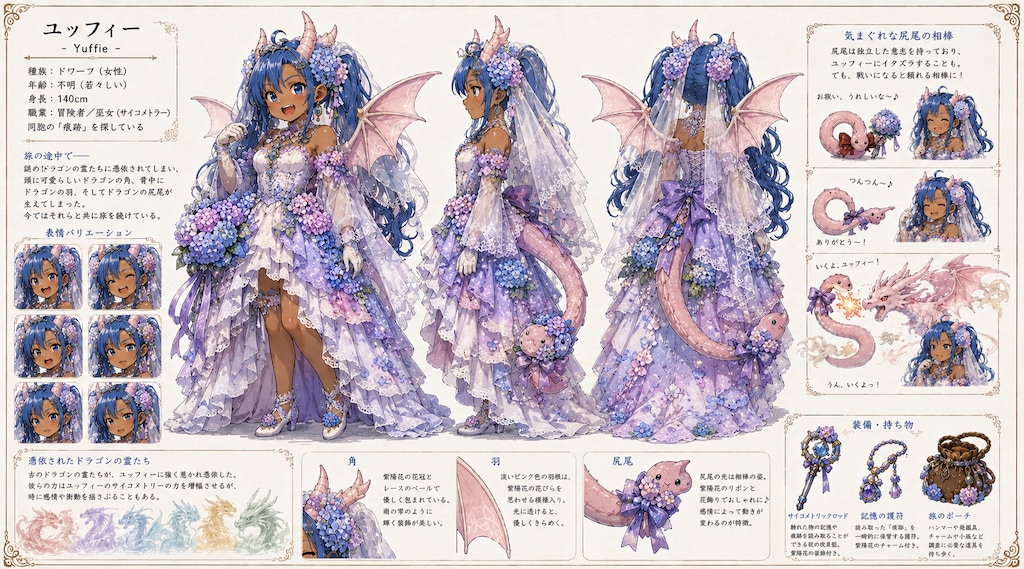 紫陽花ドレス