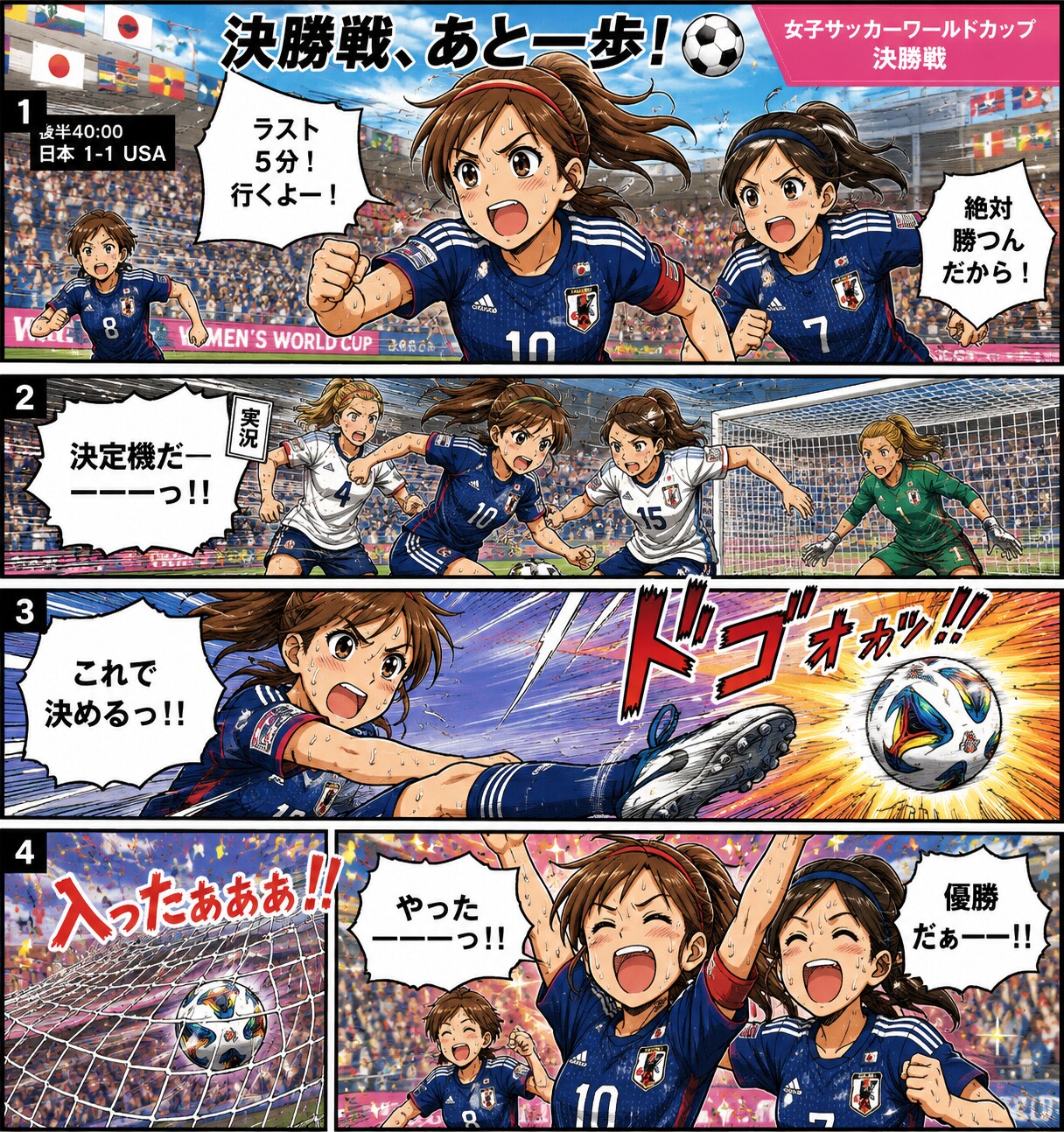 決勝戦、あと一歩！