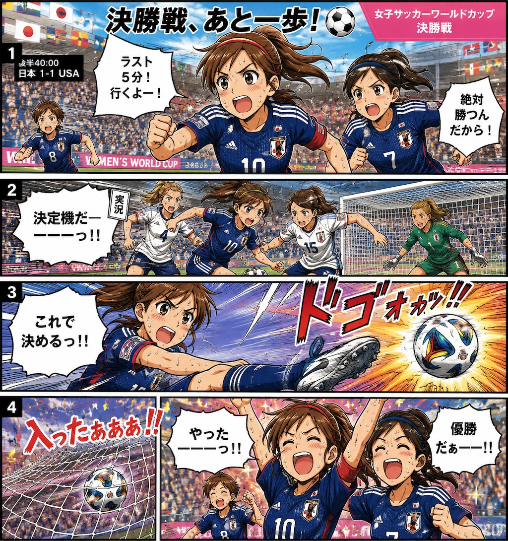 決勝戦、あと一歩！