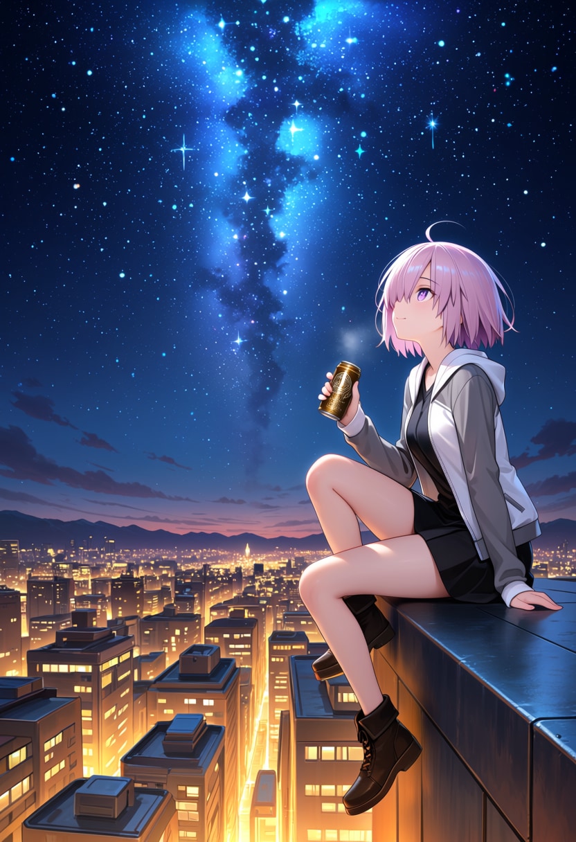 星降る夜の特等席 | の人気AIイラスト・グラビア
