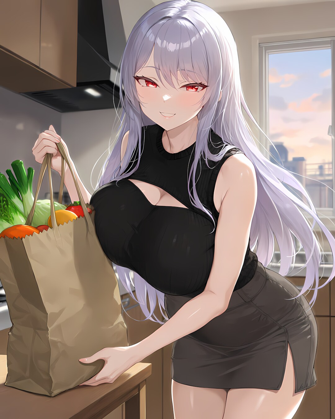 🛍️買い出し帰りのダイニング✨ミレナさんとお疲れ様お出迎え