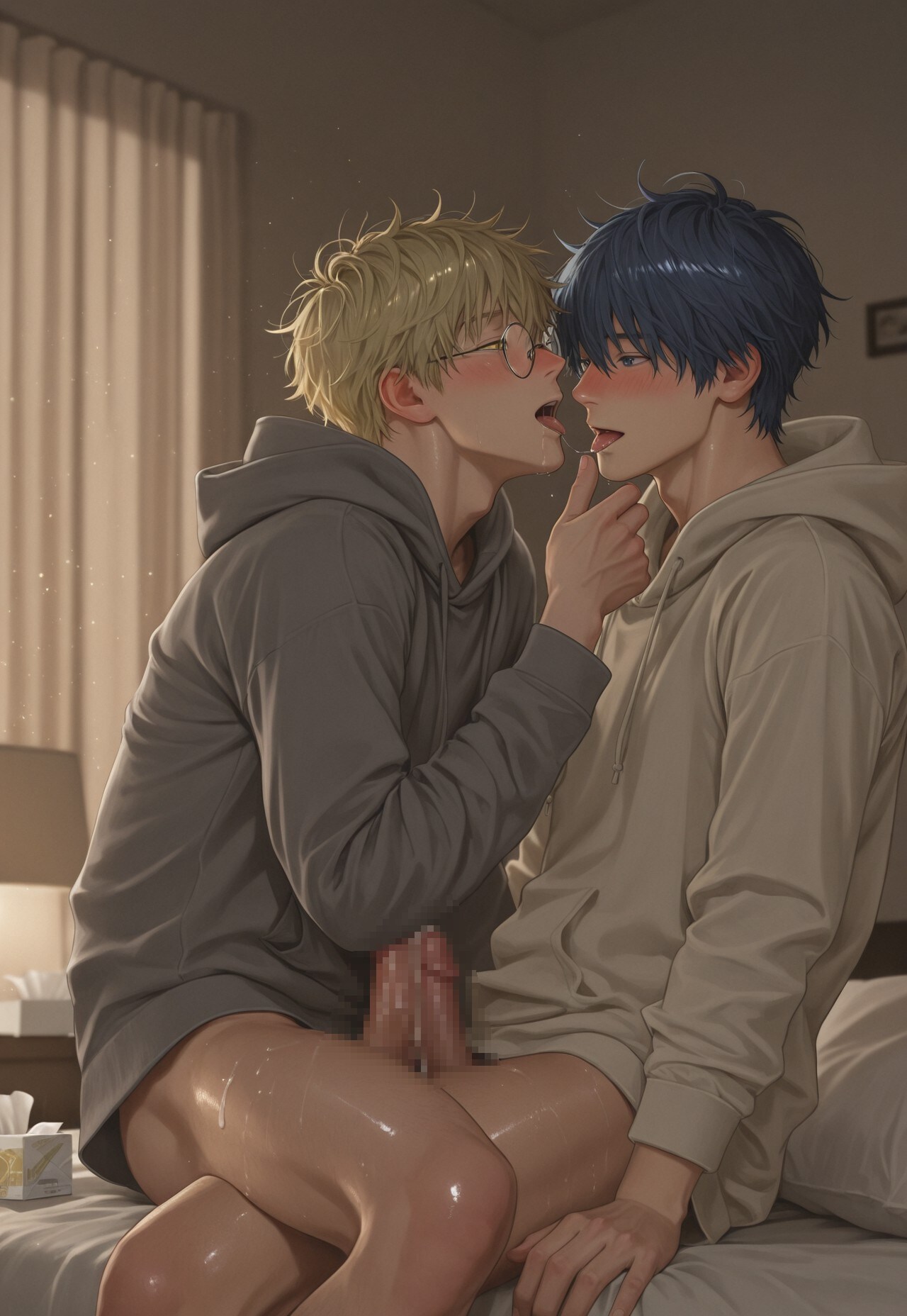 朝から兜合わせ💕