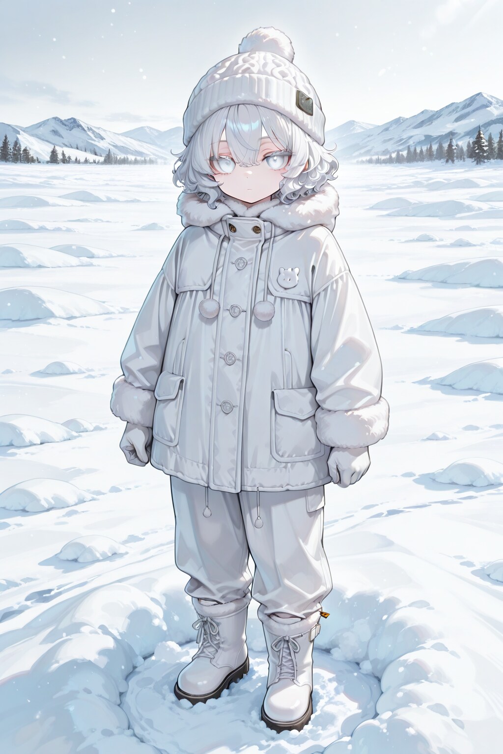 粉雪の擬人化