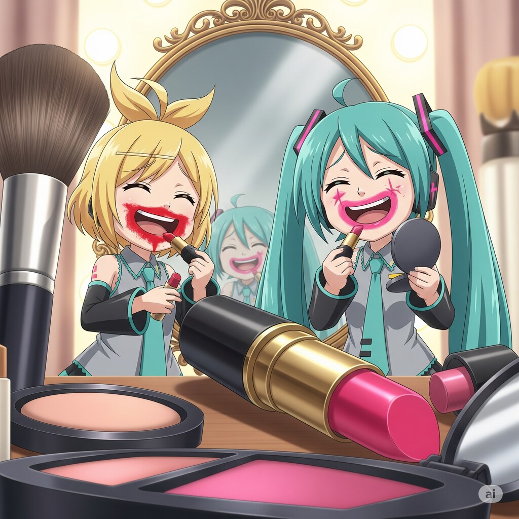 その口紅は...しらないぞ～