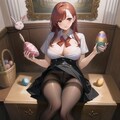 イースターエッグを持つセクシーな秘書 2枚目